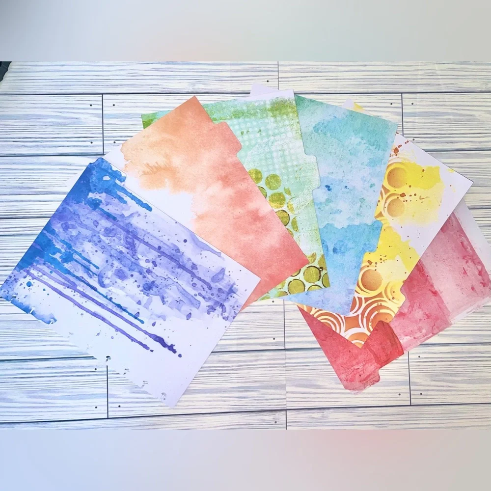Happy Planner classic size rainbow watercolor 12 months undated
